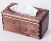  Black Walnut Wood Square Tissue Box Cover Holder