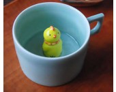 Cute Chicken Figurine Ceramic Coffee Cup