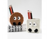 Cute Cookie-Shaped Pen Holder for Desk, Kawaii Office Decor
