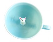 Cute Dog Figurine Ceramic Coffee Cup