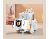 Cute Mini Forklift Office Study Pen Holder,with Phone Stand