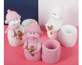 Cute Snowman Pen Pencil Holder Desk Decoration Accessories