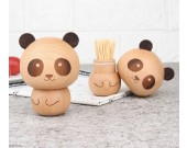 Cute Wooden Panda&Ice cream Toothpick Holder