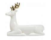 Deer White Ceramic Soap Dish