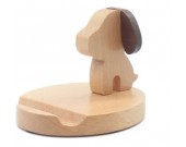 Dog Wooden Holder Stand for iPhone iPad and Other Cell Phone Tablet PC 