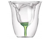 Rose Double Walled Wine Glass