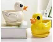 Duck Ceramic Succulent Planter Flower Pot