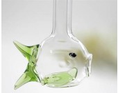 2pcs package Fish Glass Drinking Straw 