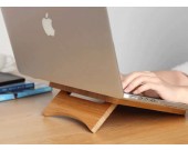 Foldable and Portable Bamboo Laptop Stand for  Apple MacBook & PC Laptop