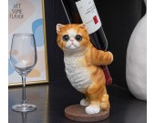 Fun Cat Wine Rack Table Decoration