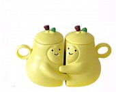 Hugging Pear Shaped Couples Mug