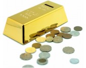 Gold Bullion Piggy Bank
