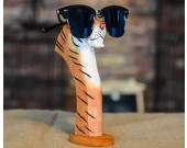 Hand Carved Wood Animal Head Eyeglass Holder