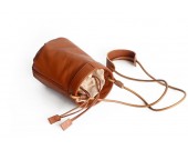 Handcrafted Leather Cylinder Shoulder Bag