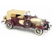 Handmade Antique Model Kit Car-1934 Duesenberg Classic Car Red
