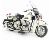 Handmade Antique Model Kit Motorcycle-1978 Harley Police Motorcycle