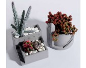 Handmade Concrete Architectural Style Succulent Planter