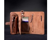 Handmade Genuine leather Multi Purpose Travel Organizer Roll for Credit card/cell phone/ Wallet/Key/Pen Pencil