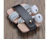 Handmade Leather  Headphone Earphone Wrap Winder Cord Organizer 