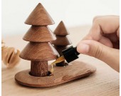 Handmade Wooden Christmas Tree Aroma Essential Oil Diffuser
