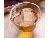 Heart Shaped Glass  Coffee Cup