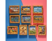 Classical World Famous Paintings kitchen Fridge Magnets - Set of 3