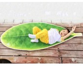 Leaf Shaped Area Floor Mat/Rug - tender Leaf