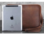 Leather Messenger Satchel Tablet Bag Fit under to 10 inch Tablet