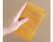 Handmade Leather Thin Credit Card Holder Multi-card Wallet