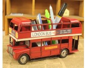 London Double-Decker Bus  Model Kit Pencil Holder