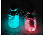 Luminous Star Sand from Secret Beach of Okinawa Mobile Phone Strap- Set of 2