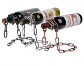 Magic Iron  Chain Floating Wine Bottle Holder