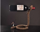 Magic Lasso Rope Wine Bottle Holder With Rabbit Magician