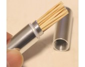 Metal Toothpick Holder With Key Ring 