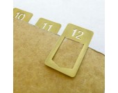 Metallic Brass Clip  Page Markers  Bookmarks,(Set of 12 Bookmarks)