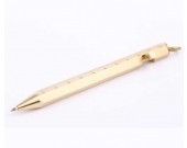  Metallic Brass Defender Tactical Rule Pen
