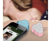 Mini Portable Cloud  Speaker Silicone Sucker Stand For Cell Phone