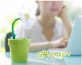 USB Flowerpot Desktop Misting Fan Humidifier