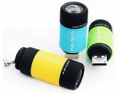 Mini USB Rechargeable LED Flashlight