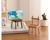 Mini Wooden Chair Shaped Multi-Angle Phone Holder