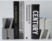 Modern Concrete Bookends,1 Pair