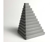 Modern Concrete Stairway Bookends