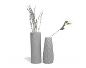 Handmade Concrete Fluted Vase