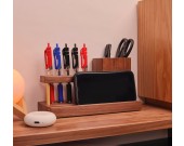 Multi-functional Wood Pen Holder, Phone Stand,Storage Box