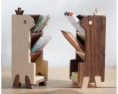 Multi-Layer Storage Wooden Pen Holder,Office And Study Organization