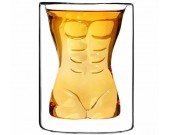 Muscle Men & Sexy Lady Glass