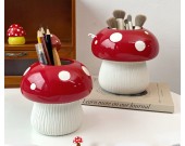 Mushroom Desktop Decor Pen Holder