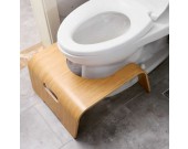 Natural Bamboo Wood Bathroom Toilet Stool