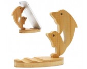 Natural Wooden Cute Cell Phone Holder Stand For iPhone Tablet iPad & other SmartPhone 