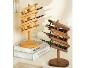 Office Multi-layer Hollow Wood Organize Storage Pen Holders